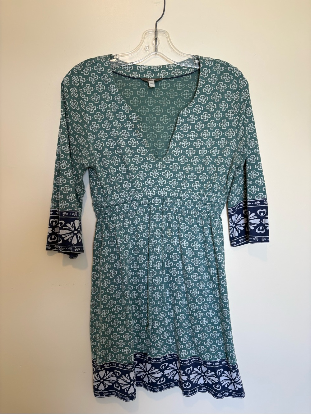 Roots Teal and Navy Mini Dress